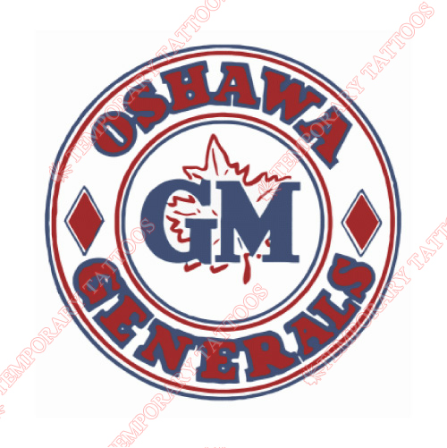 Oshawa Generals Customize Temporary Tattoos Stickers NO.7359